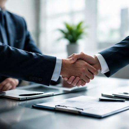 Handshake between partners