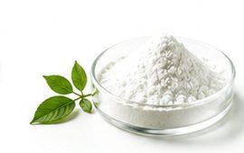 White powder in a glass dish